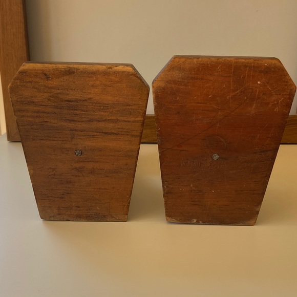 Vintage Mexican Wooden Monk Bookends - Picture 5 of 5
